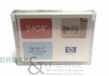 HP C5708A DDS3 data tape cartridge 24GB neu & ovp