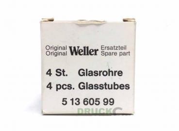 original Weller 51360599 4er Pack Ersatzglasrohr für DS80/DSX80 neu